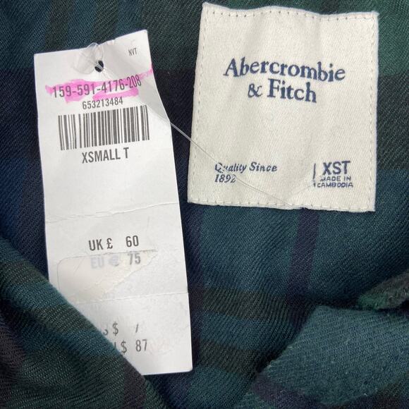 Abercrombie & Fitch Flannel Shirt Dress XST - Picture 6 of 10